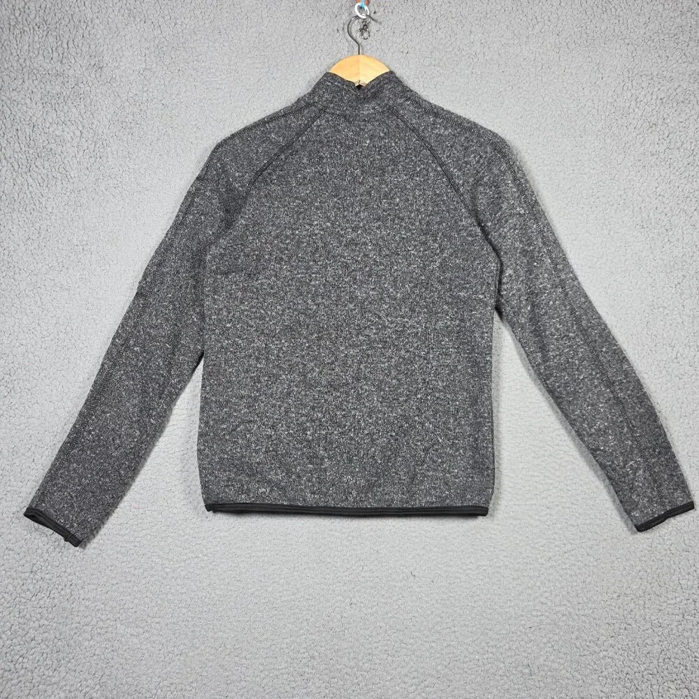 Avalanche Sweater Girls Size Large 14/16 Heathered Gray Fleece 1/4‎ Zip Pullover